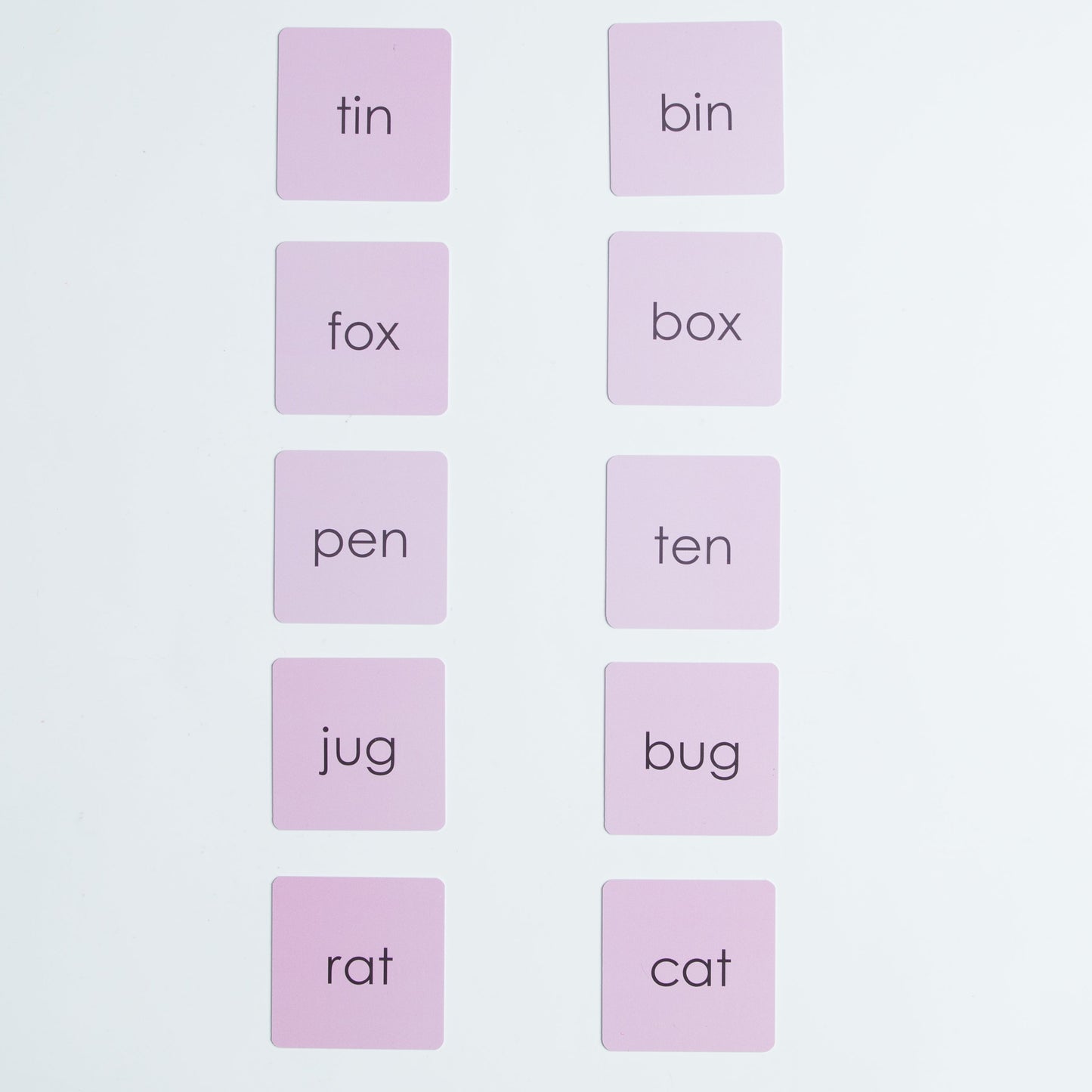 Montessori Pink Series Rhyming Words Matching Set | Montessori Language Material for Classroom