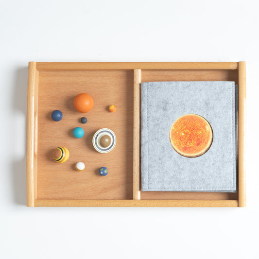 Montessori Classification Set - Solar System - 3-Part NomenclatureCards (Classified Cards) with Mini Objects