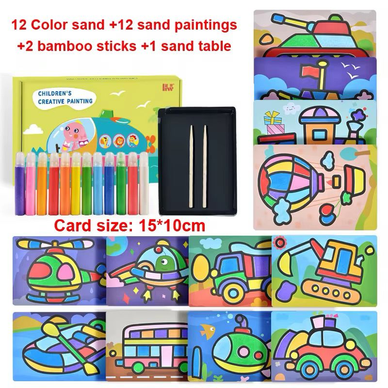 Colorful Sand Painting Kits – Perfect for Party Favors and Loot Bags