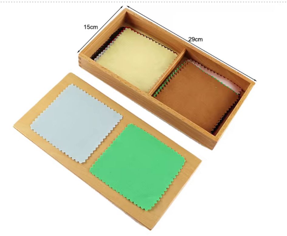 Montessori First Fabric Box - 12 Fabric Swatches for Tactile Discrimination | Sensorial Material