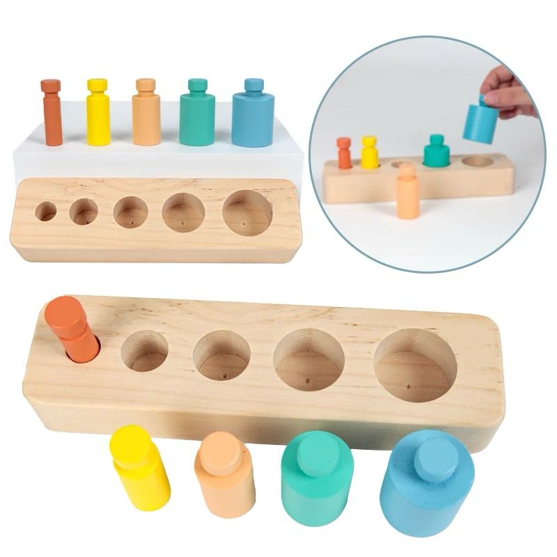 Montessori Peg Size Sorting Toy - Fine Motor and Hand Strength Activity