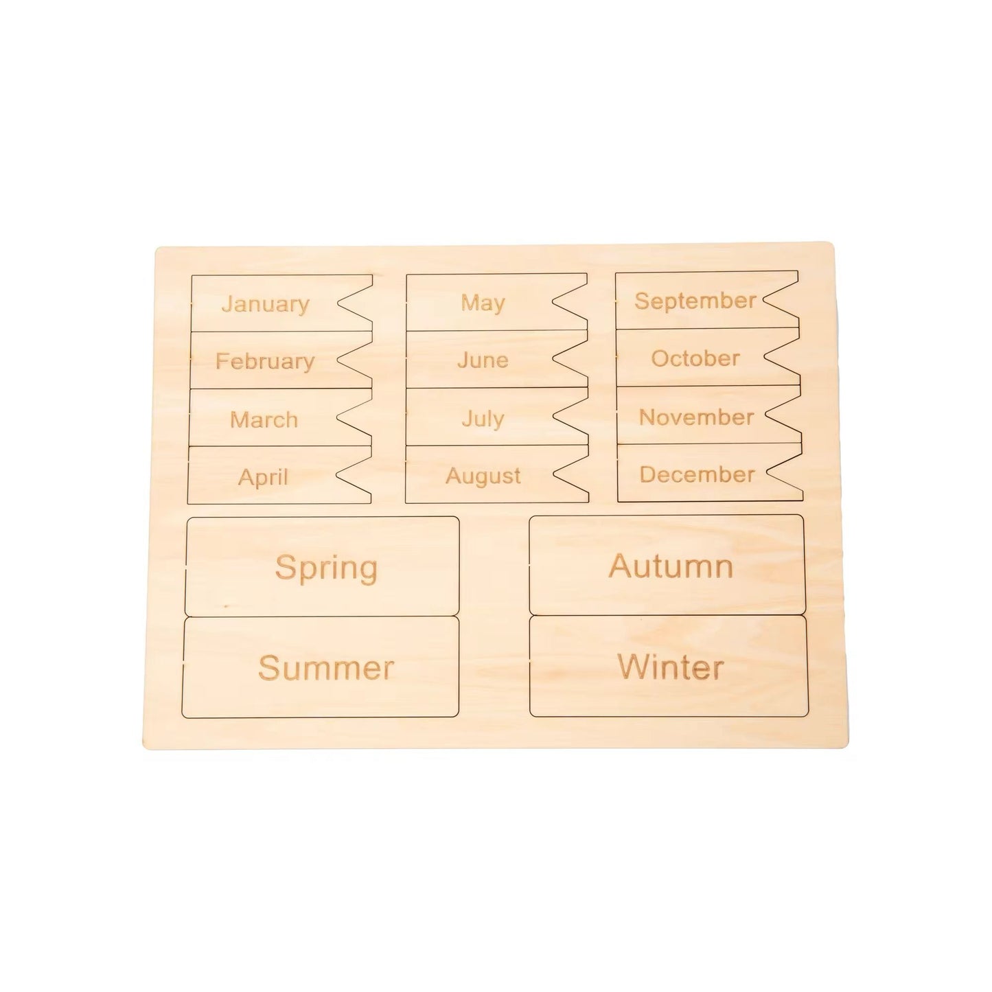 Montessori Birthday Celebration Mat - Sun with Months and Seasons