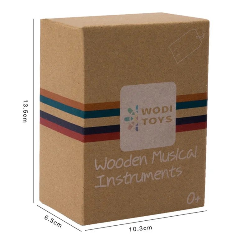 Wooden Baby Rattle Toy Set – 6-Piece Sensory Development Toys for Infants and Toddlers