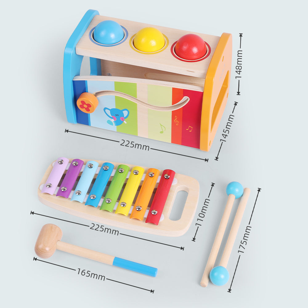 Wooden balance stacking game for children
