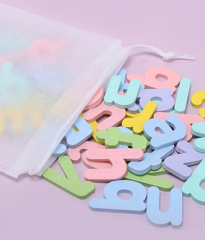 Spelling Game with Movable Wooden Letters and Flashcards – Early Literacy and Word Building Activity for Kids