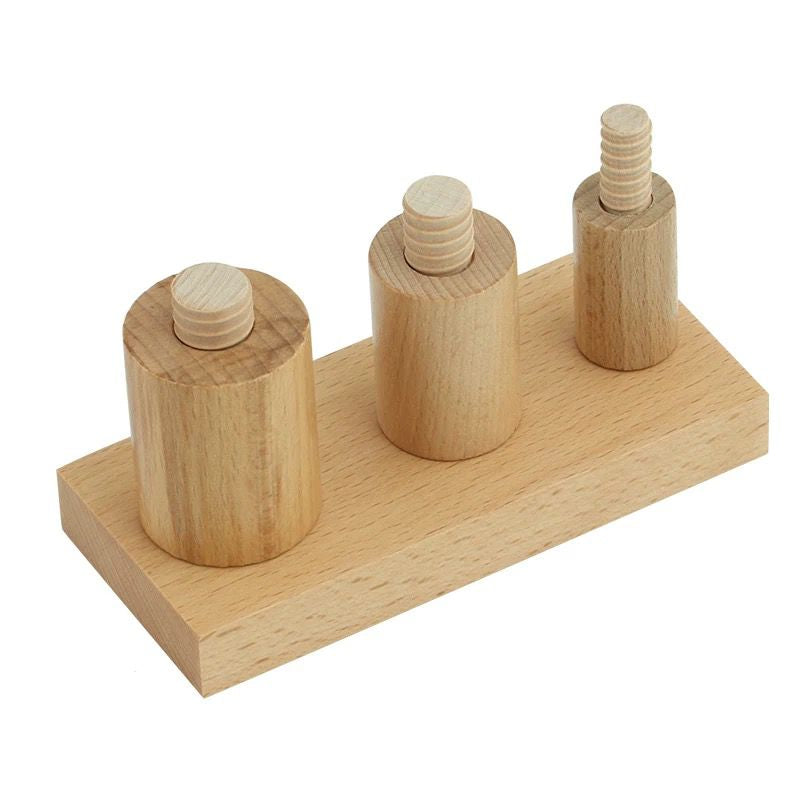 Montessori 3 screw cylinders practical life activity