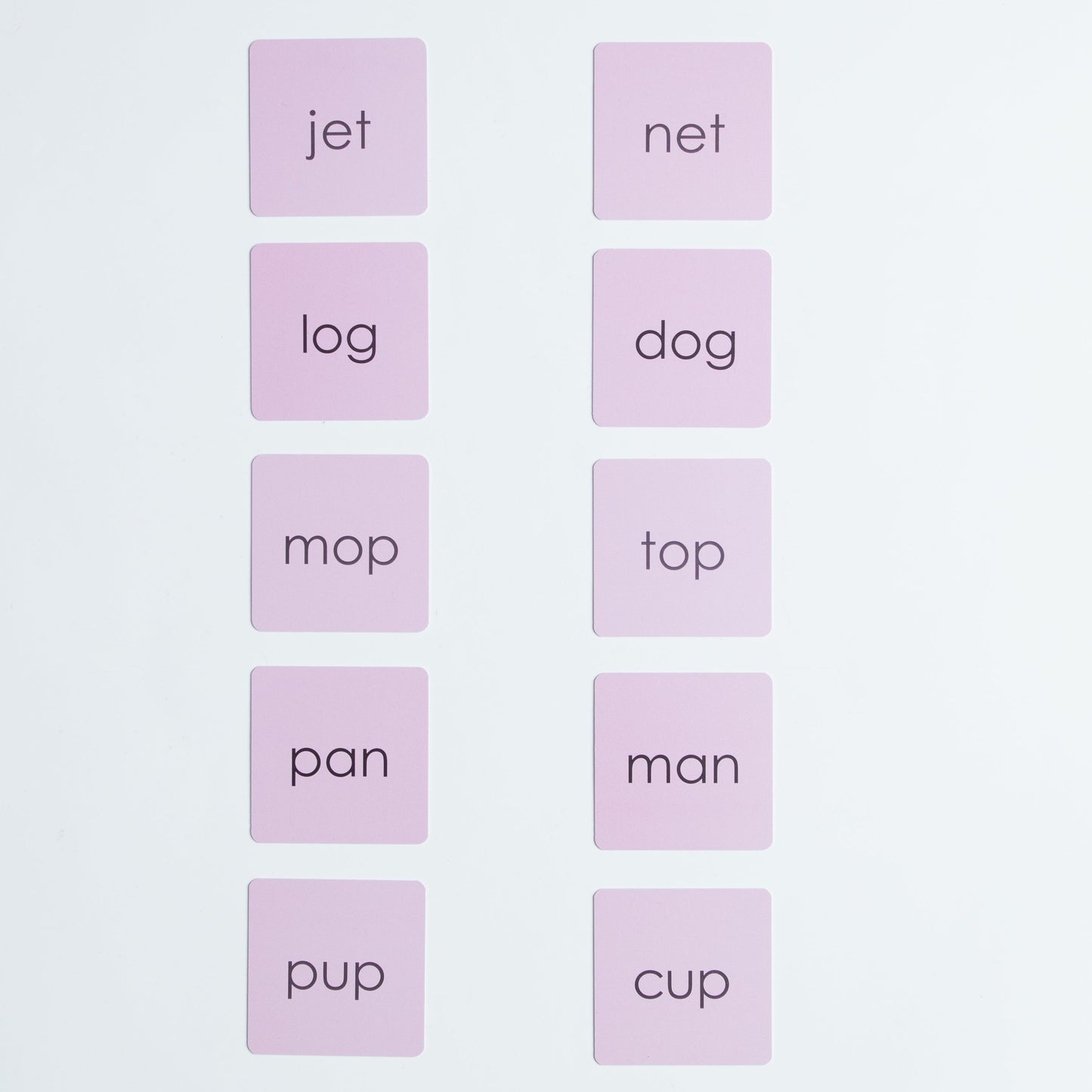 Montessori Pink Series Rhyming Words Matching Set | Montessori Language Material for Classroom