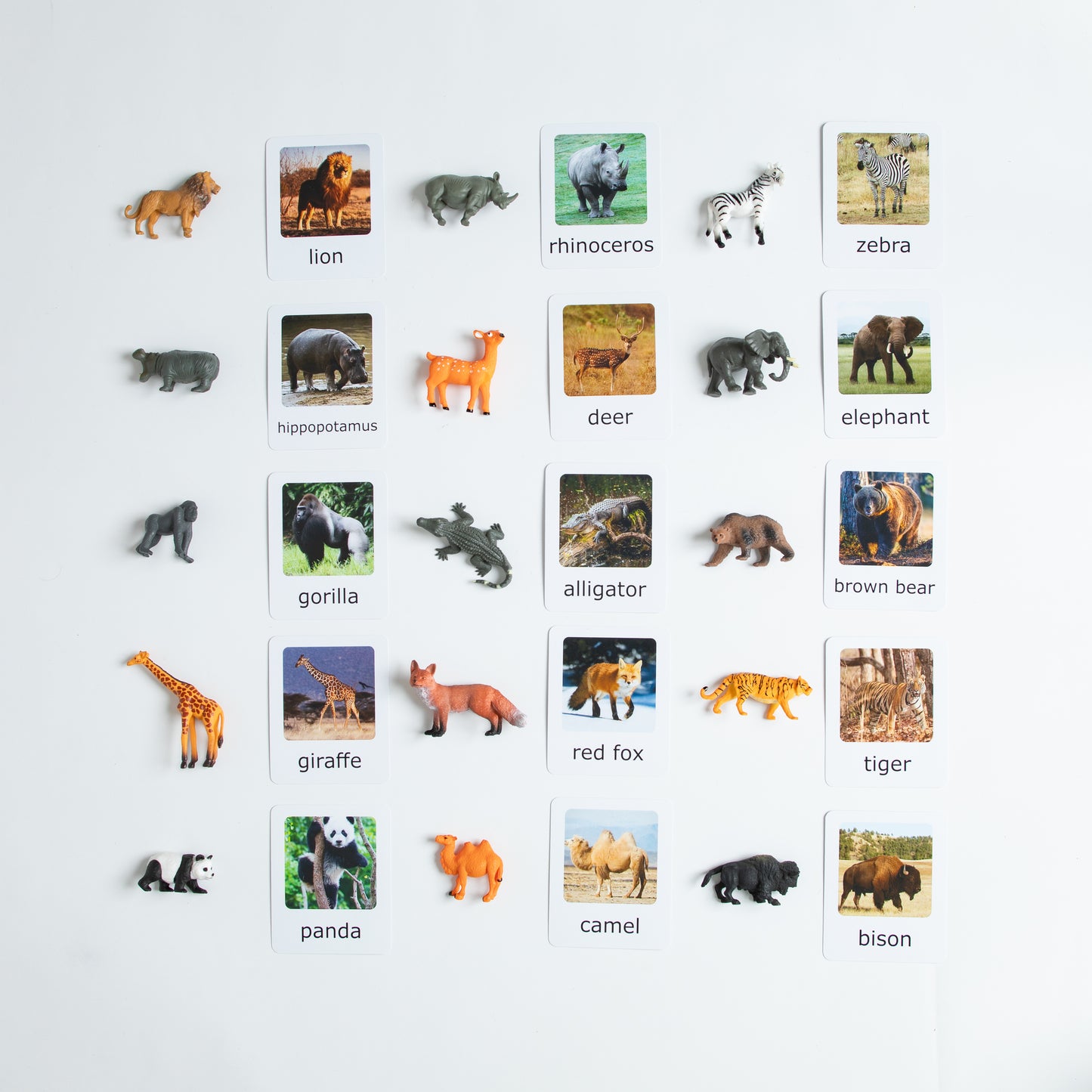 Montessori Animal Matching - Bundle - Figurines and Cards