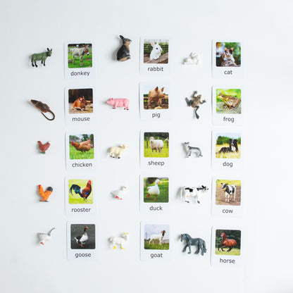 Montessori Animal Matching - Bundle - Figurines and Cards