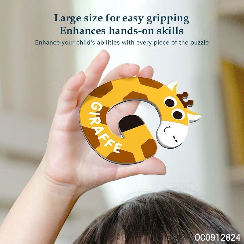 Magnetic Alphabet and Puzzle Set - Uppercase and Lowercase Letters, Animal and Vehicle Matching Puzzles