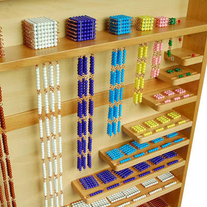 Montessori Bead Material with Cabinet - Complete Bead Material for Mathematics