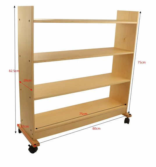 Montessori Metal Inset Cabinet - Language Shelf for Writing Activities