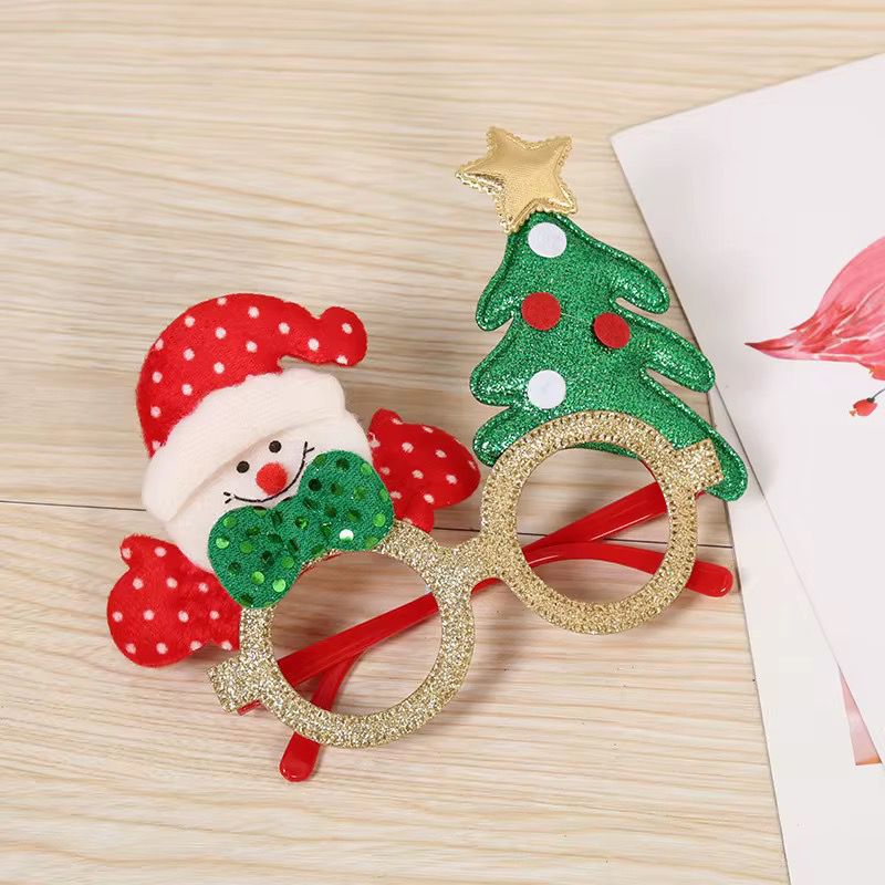 Christmas Party Glasses – Random from 4 Styles (Reindeer, Snowman, Santa, Teddy Bear)