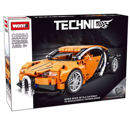 Sports Supercar Building Block Set | LEGO-Style Construction Kit | 388 pcs set