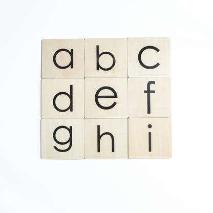 Alphabet chart for beginning sounds Montessori language activity