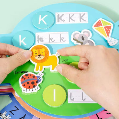 Montessori Alphabet Busy Book – Interactive Early Educational Learning for Toddlers and Preschoolers