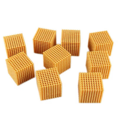 Montessori Bank Game with Golden Beads and Control Cards - Math Material for CASA and Lower Elementary