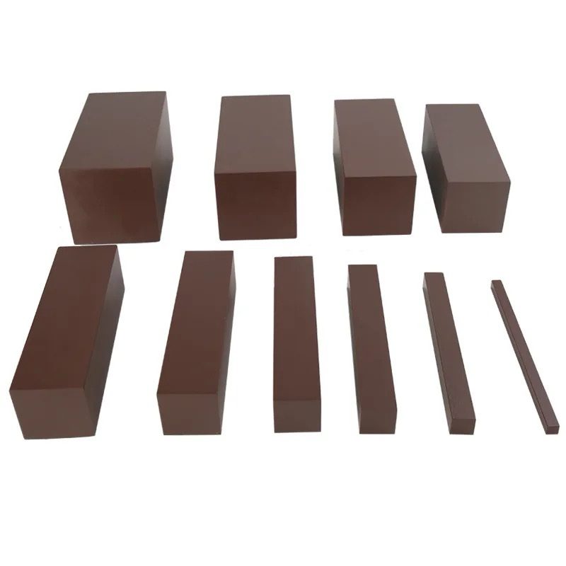 Montessori Brown Stair with Control Cards - Sensorial Material