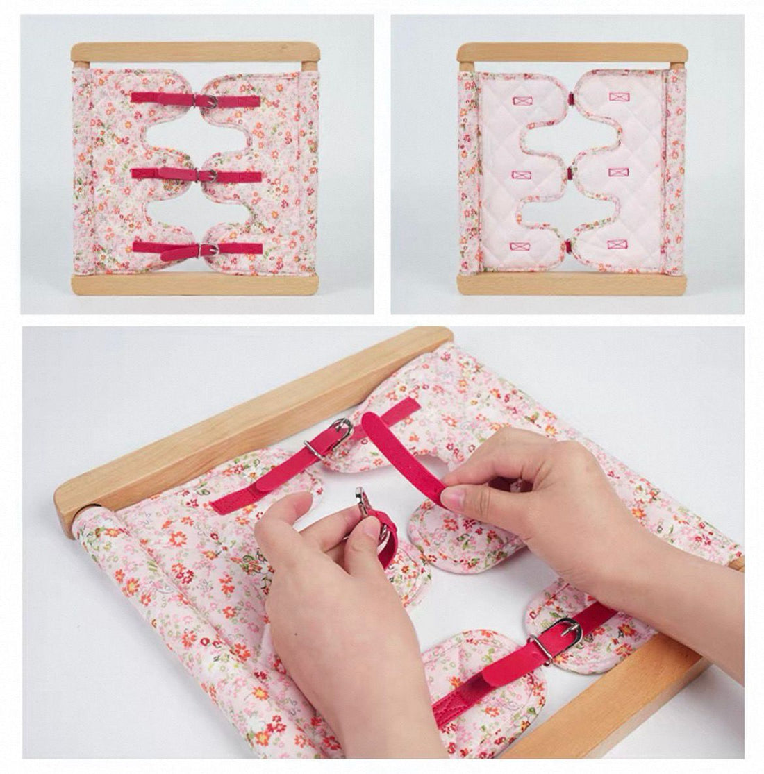 Montessori Buckle Dressing Frame | Toddler Practical Life – Hands-On ...