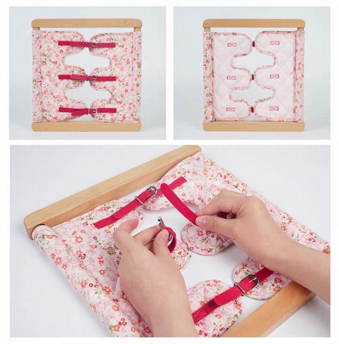 Montessori buckle dressing frame