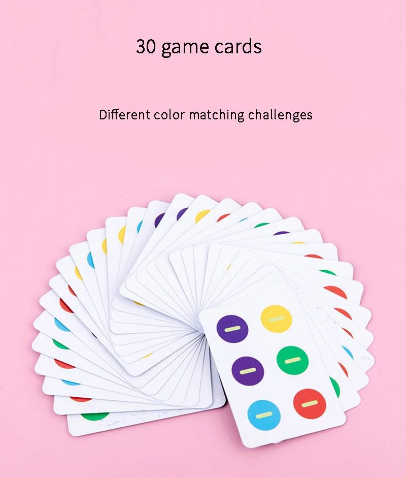 Button pattern and sequence cards designed to support visual discrimination and early logic skills