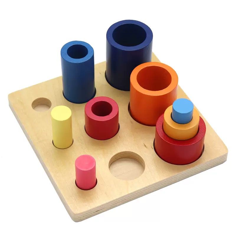 Toddler Montessori circle ladder size grading activity