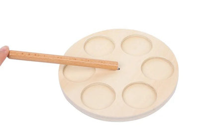 Wooden Color Sorting and Stacking Toy - Fine Motor Activity for Toddlers