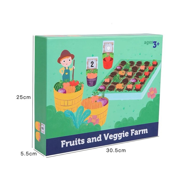 Farm Vegetables and Fruits Sorting Game – Learn Colors, Numbers and Categories