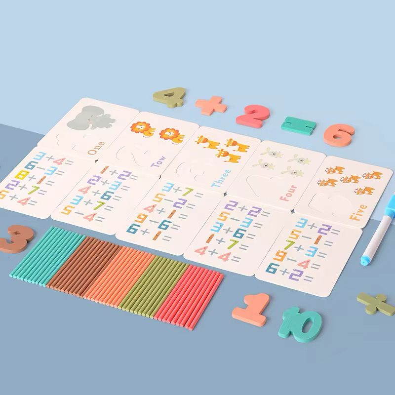 Animal-Themed Counting and Math Activity Set – Fun with Numbers, Addition and Counting Sticks