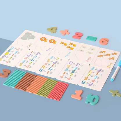 Animal-Themed Counting and Math Activity Set – Fun with Numbers, Addition and Counting Sticks