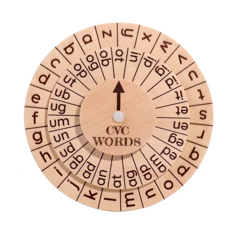 CVC Wheel Game – Phonics Spinning Activity for Early Reading, Spelling and Literacy Skills