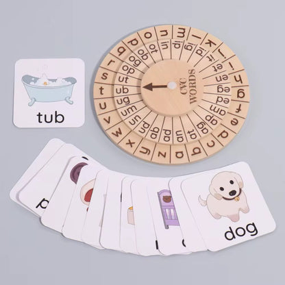 CVC Wheel Game – Phonics Spinning Activity for Early Reading, Spelling and Literacy Skills