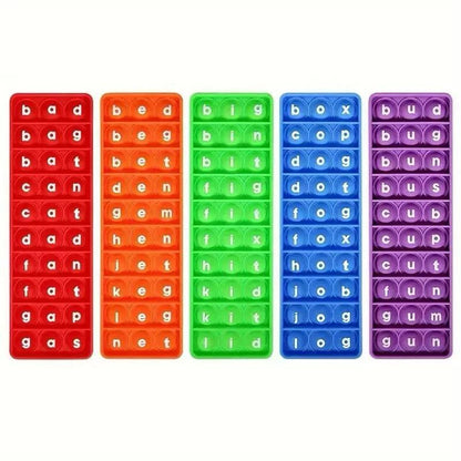 CVC Word Sensory Pop-It - Phonics and Early Reading Toy for Kindergartners