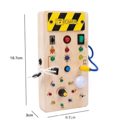 Switch Busy Board - LED Activity Board for Sensory Exploration and Fine Motor Skills