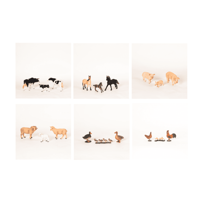 Montessori Farm Animal Families Classification Set - Zoology Animal Sorting Material