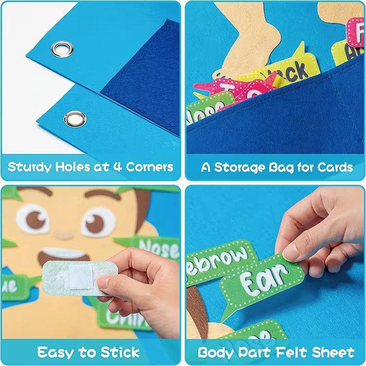 My Body Felt Board – Human Body Learning Activity for Toddlers, Preschoolers and Classrooms