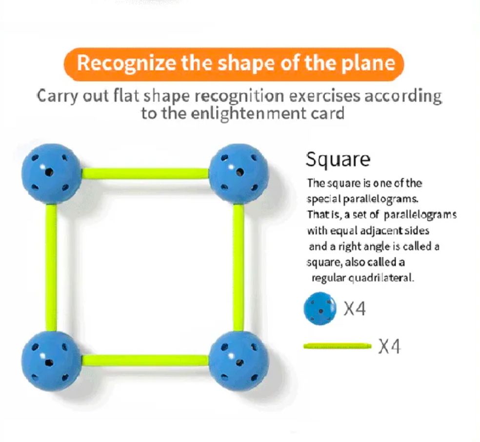 GeoMakers STEM Building Set – 3D Geometric Shapes and Engineering Construction Kit | 84 and 142-Piece Educational Toy for Kids