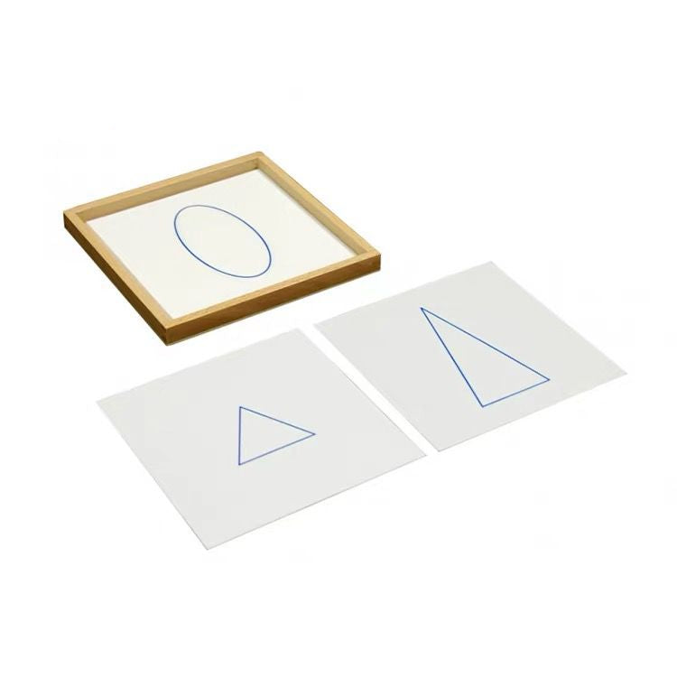 Montessori geometric cards for matching geometric solids