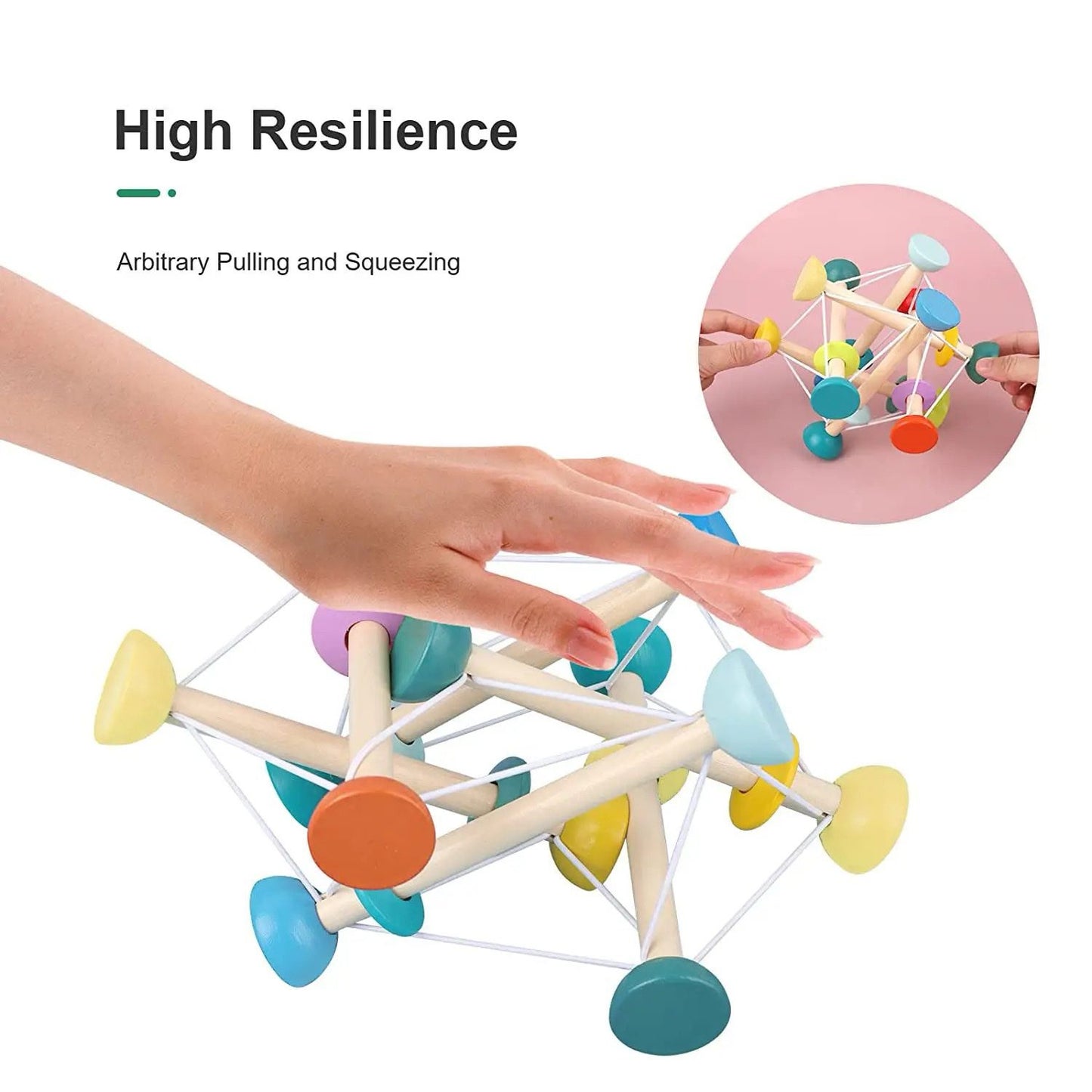 Skwish Toy For Babies | Sensory Toy | Open Ended Toy | Grasp Toy For 3m+ Babies