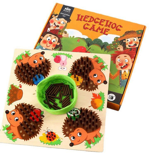 Hedgehog Math Game (Addition and Subtraction) - Wooden Math Toy for Toddlers and Preschoolers