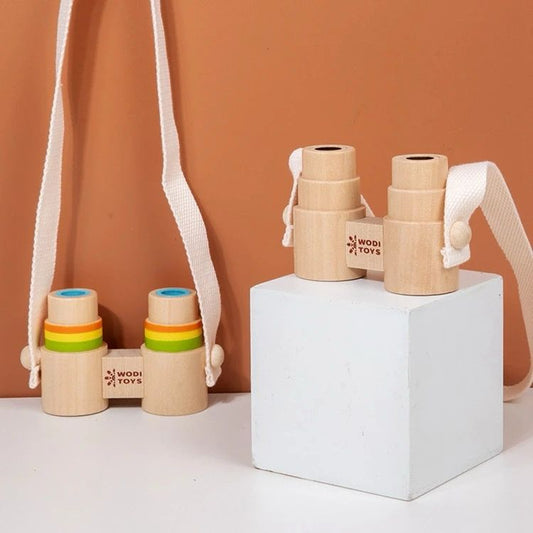 Wooden Toy Binoculars – Montessori Nature Exploration for Kids