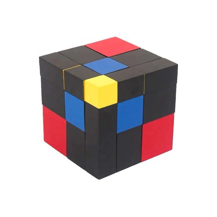Montessori Trinomial Cube - Sensorial Material