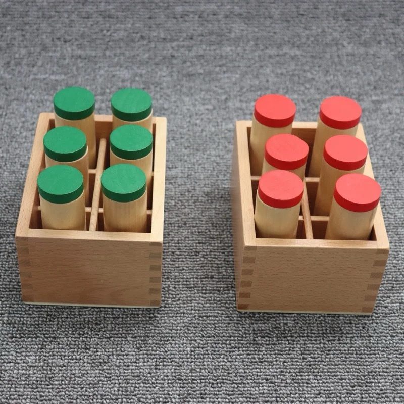 Montessori Sound Cylinders - Sensorial Activity for Auditory Discrimination