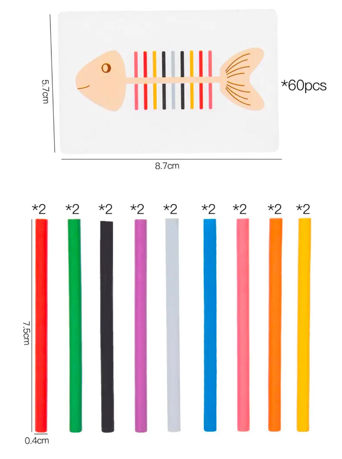 Fish Bone Sorting | Fine Motor and Color Matching Puzzle – Hands