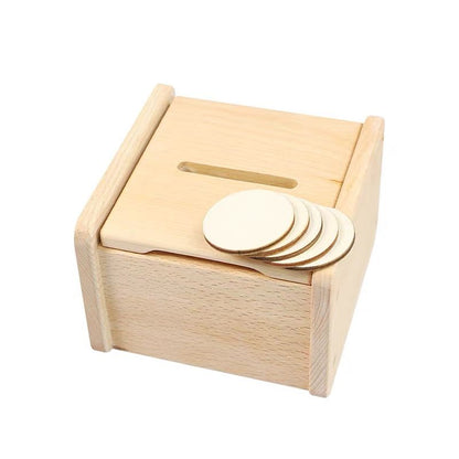 Wooden coin slot posting activity  
