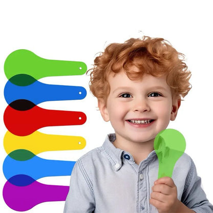 Sensory Color Mixing Paddles - Transparent Color Exploration and Light Play for Kids