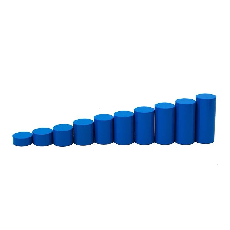 Montessori Knobless Cylinders with Control Cards - Sensorial Material ...