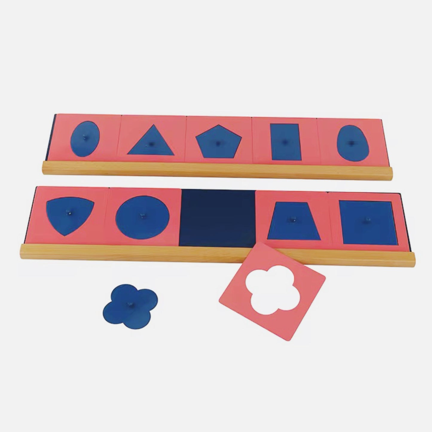 Montessori Metal Insets with Stand - Sensorial and Pre-Writing Material