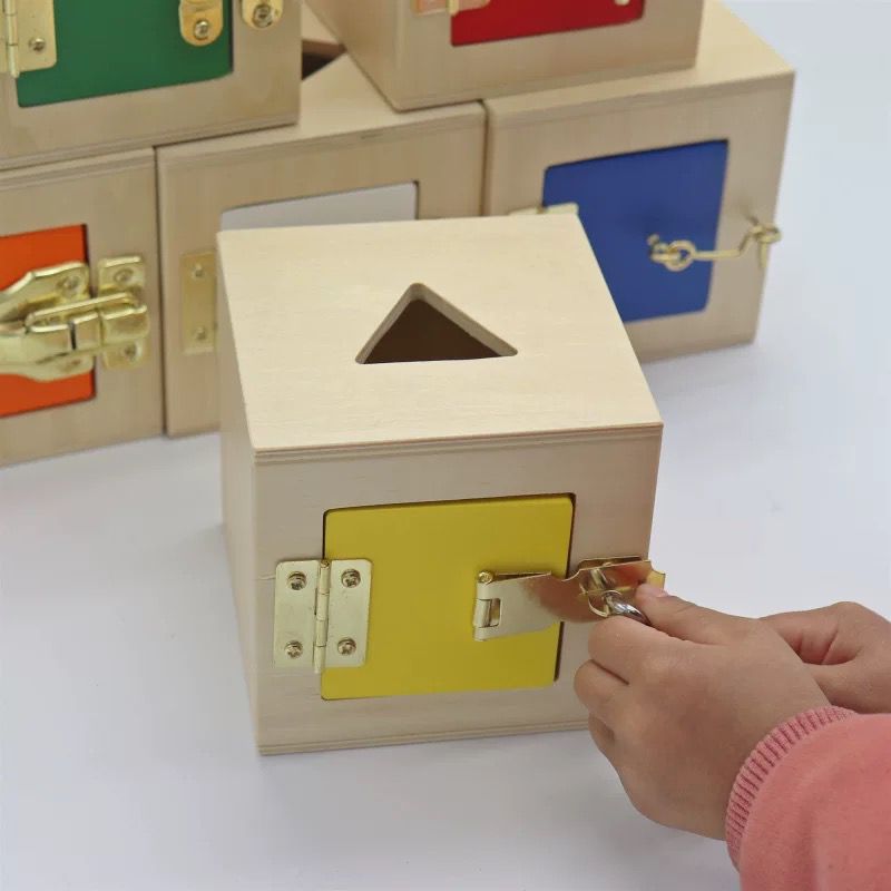 Toddler practical life lock box set