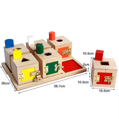 Montessori locking activity for toddlers